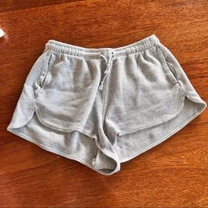 brandy melville grey lounge shorts